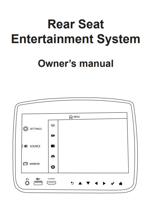 Lincoln Navigator DVD Remote Control (2018-2022)