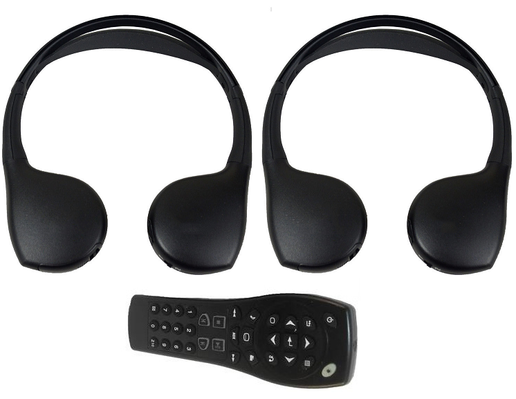 2007-2014  Cadillac Escalade Folding Headphones and Remote bundle