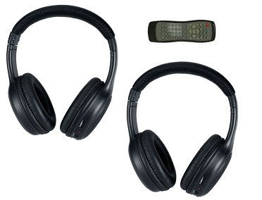 GM  Invision Headrest Headphones and DVD Remote Combo