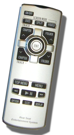 Toyota Highlander DVD Remote (2011 2012 2013)